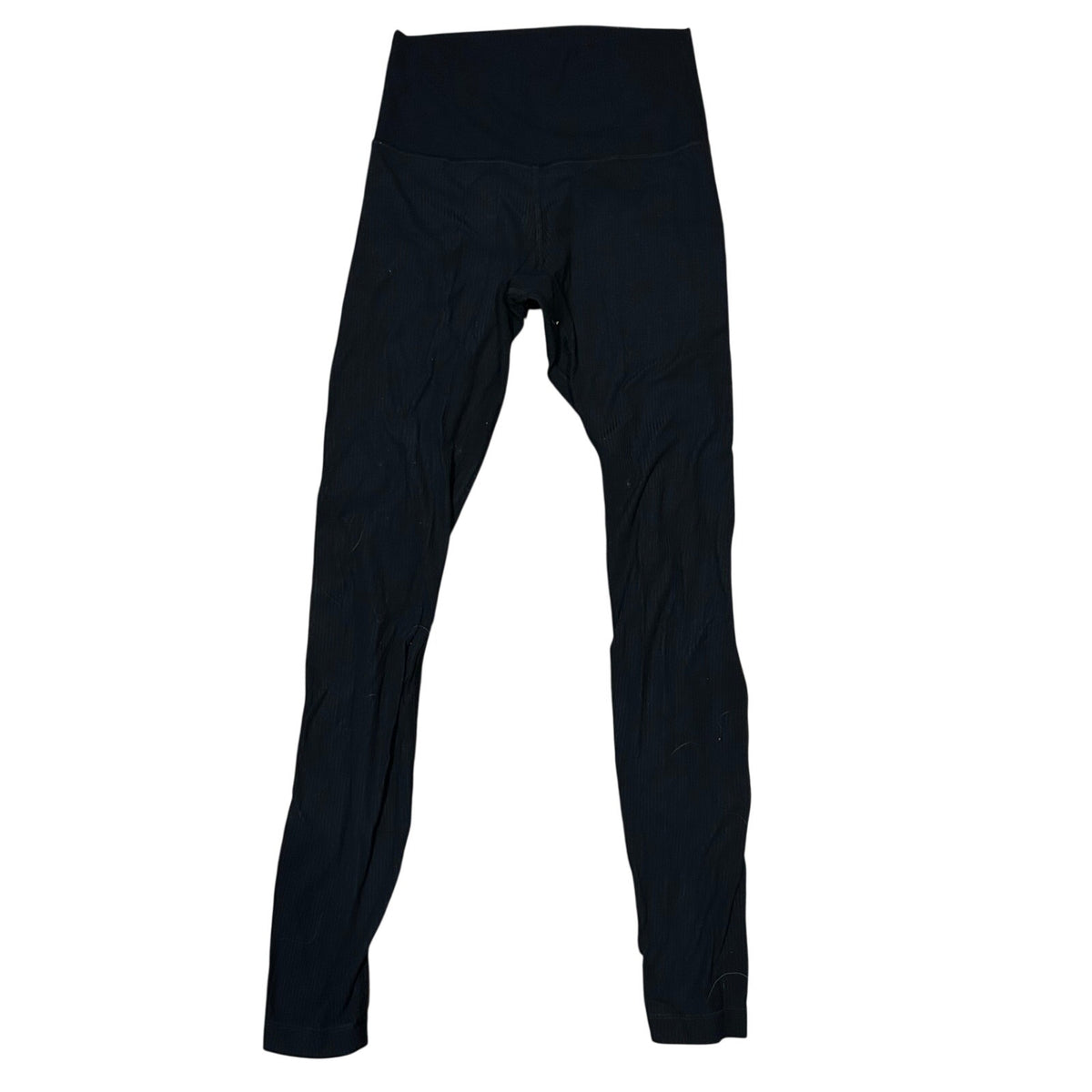 Lululemon Black Ribbed Leggings Size 4 Archival Y2K Revival Minimalist