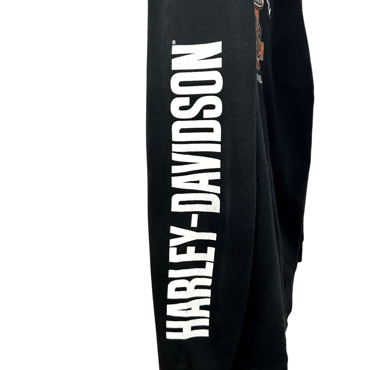 Harley-Davidson XL House of Harley 2013 Black Graphic Full Zip Biker Hoodie