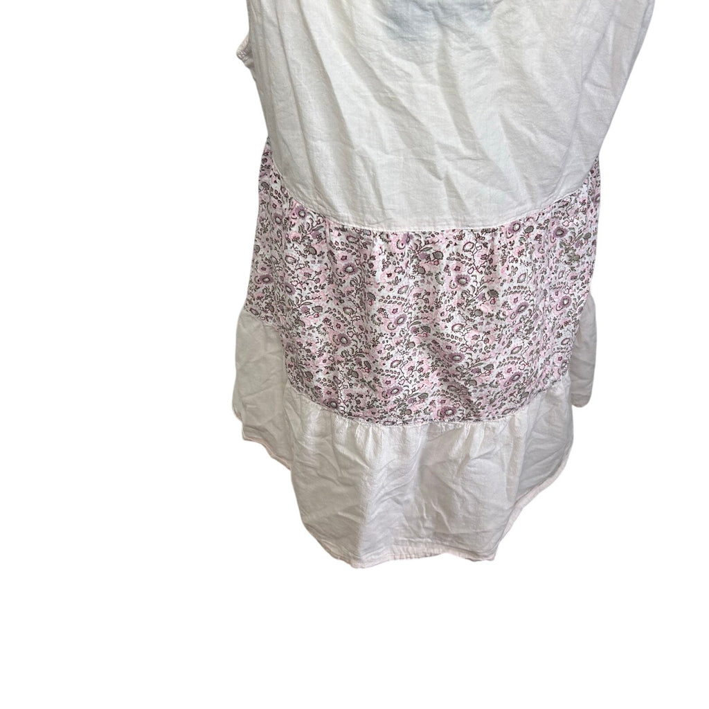 VTG Y2K Vanity Cami Tank Top XL Pink Boho Cottage Coquette Casual Retro Festival