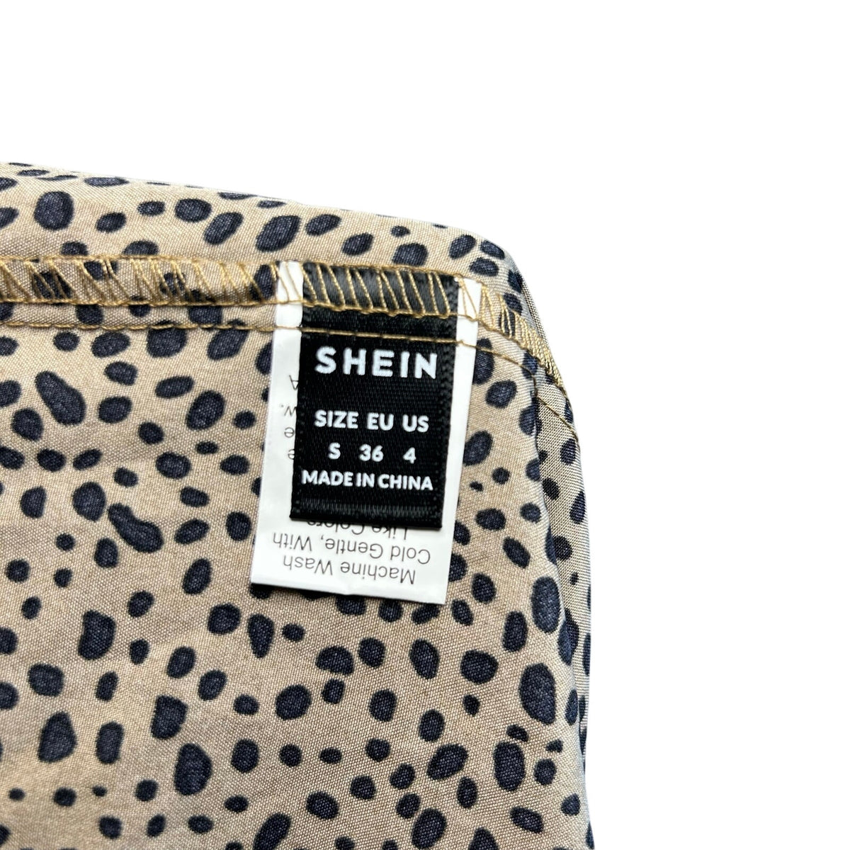 Brown Leopard Print S Top Pussy Bow Halter Neckline Y2K Boho Preppy Office Siren