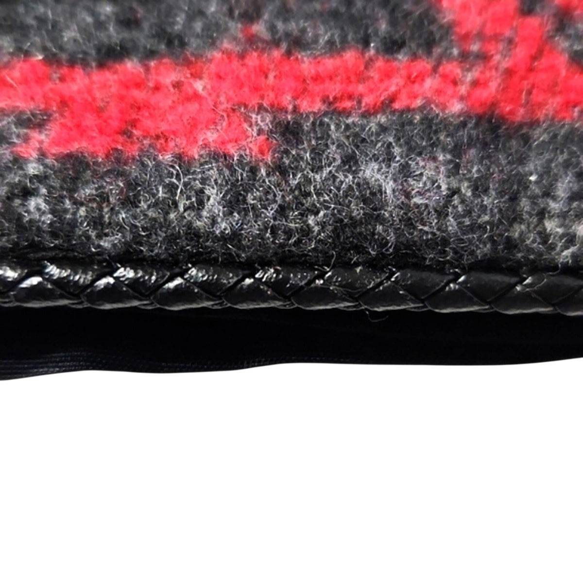 VTG The Last Best Place Southwestern Wool Blend Mini Skirt Black Red Aztec Sz 10