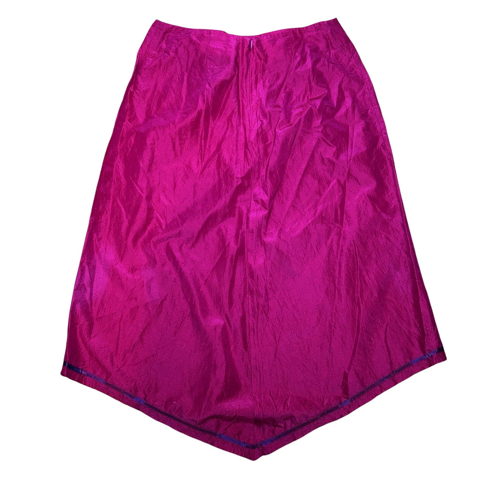 VTG Y2K Banana Republic Red Handkerchief Hem Midi 4 Skirt Fairy Coquette Boho