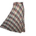 VTG 70s Pan-Her Plaid Pleated Skirt XS Preppy Dark Academia Twee Indie Retro