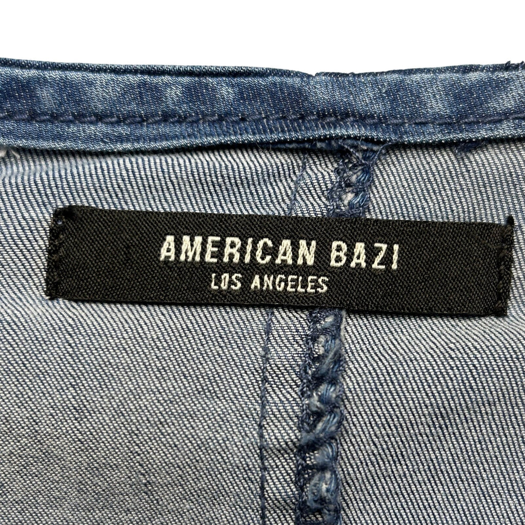 American Bazi Denim Utility L Jumpsuit Dark Blue Casual Streetwear Coveralls