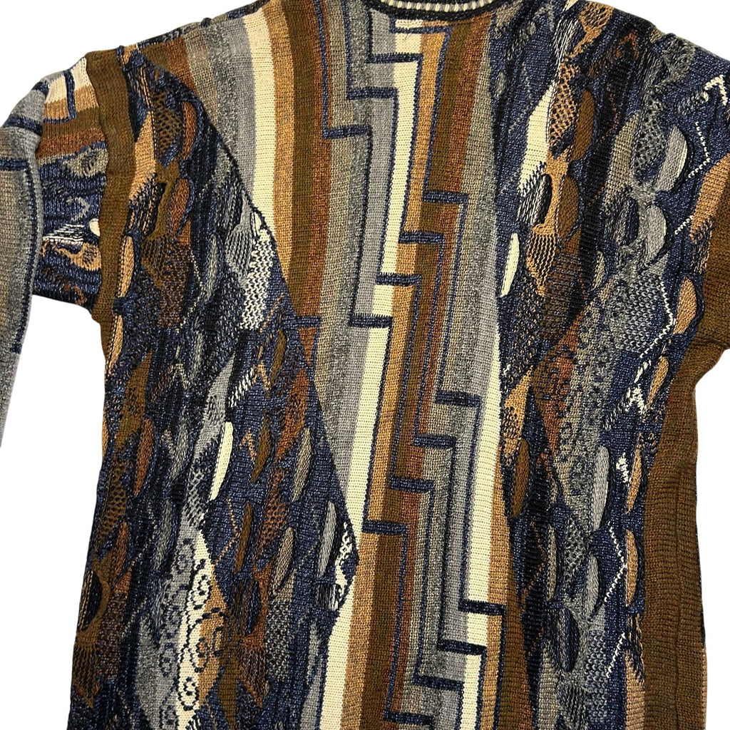 VTG 80s Lavane Brown Cosby Crewneck XL Sweater Retro Grunge Streetwear Casual