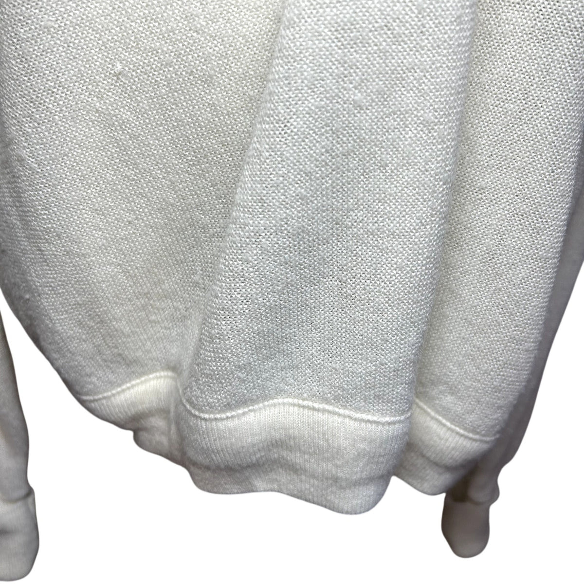 VTG 70s Izod Lacoste XL White V-Neck Pullover Sweater Preppy Retro Sportswear