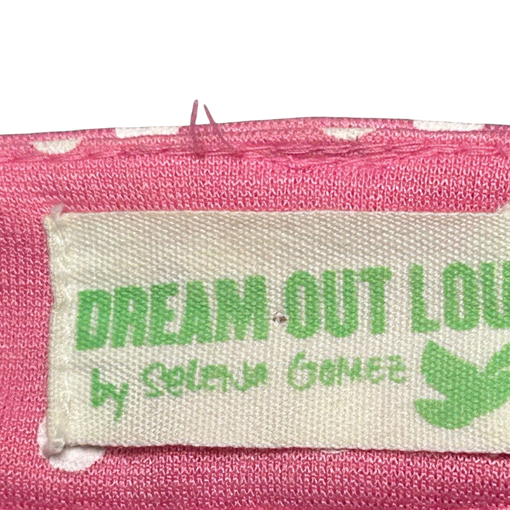 Dream Out Loud Selena Gomez L Pink Polka Dot Capri Pants Stretch Y2K Coquette