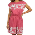 VTG Hans Jutte Hawaii Romper Rust Orange Hibiscus Print Button Shoulder 70s 80s
