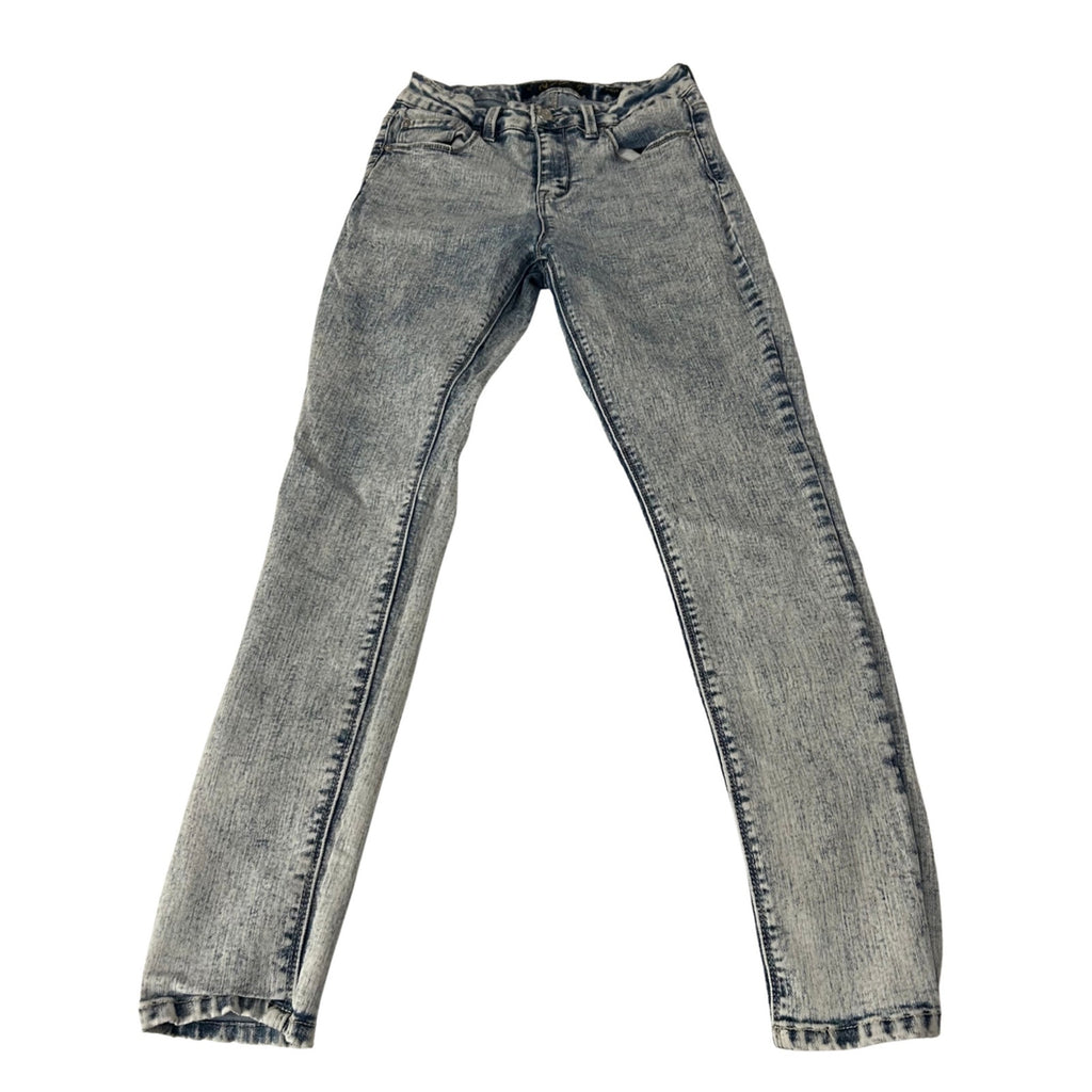 Indigo Rein Curvy Acid Wash Skinny Jeans Blue Size 5 Junior Contemporary Edgy