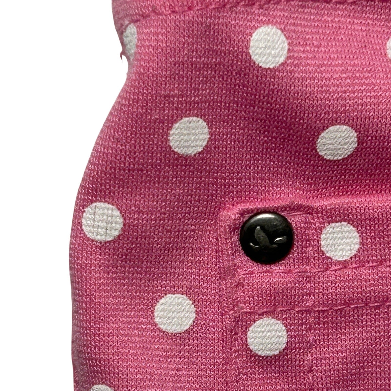 Dream Out Loud Selena Gomez L Pink Polka Dot Capri Pants Stretch Y2K Coquette