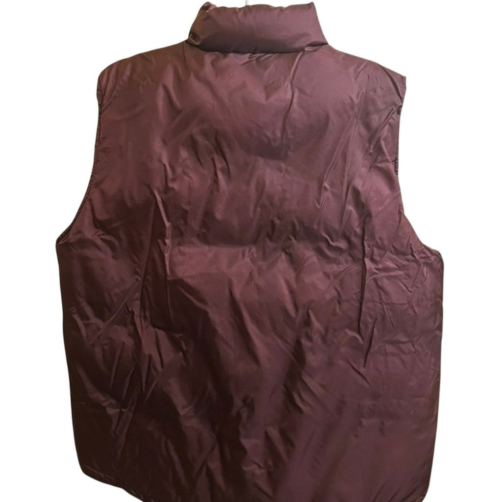 VTG Arizona Jean Co Reversible Puffer Vest Y2K Bronze Tan Gorpcore Large
