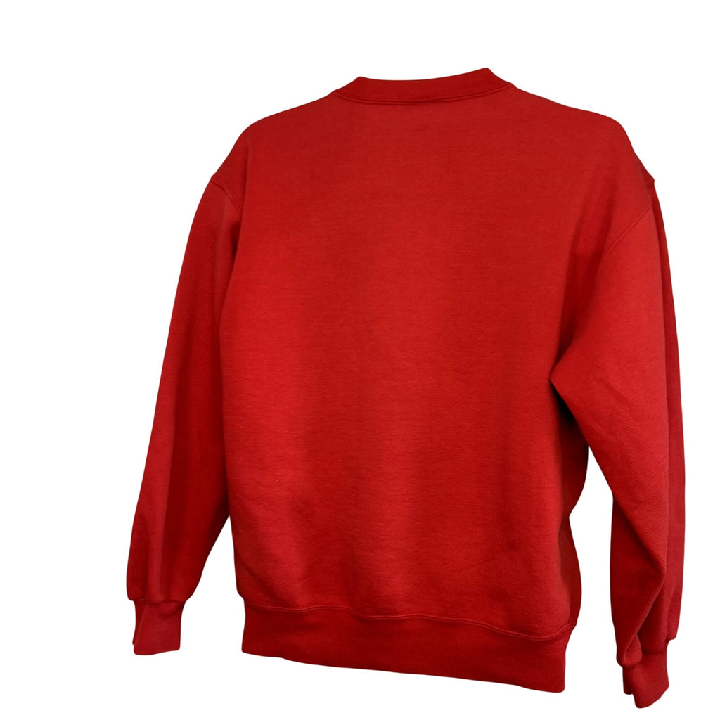 VTG 90s Russell Athletic M Red Fleece Crewneck Sweatshirt USA Gorpcore Utility