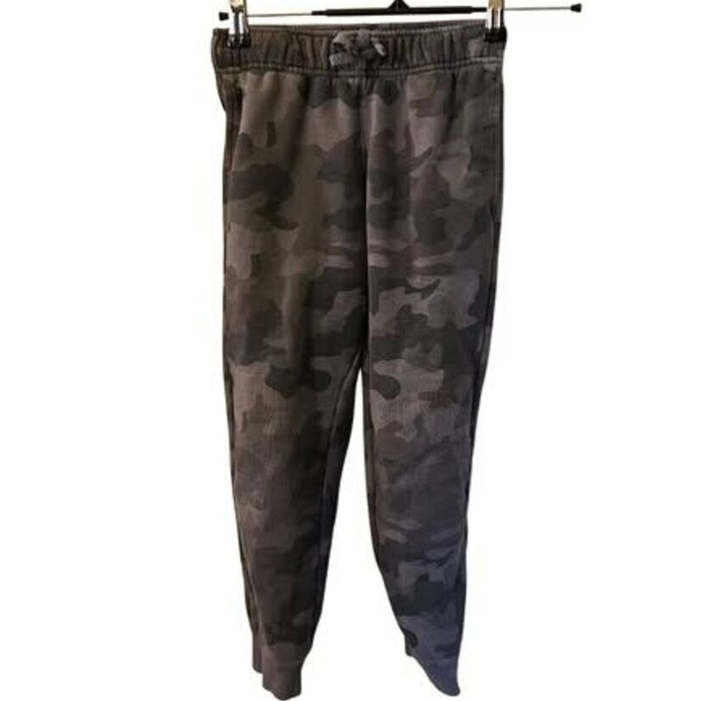 Cat & Jack Boys Size 8 10 Grey Camo Joggers Gorpcore Utility Reinforced Knee
