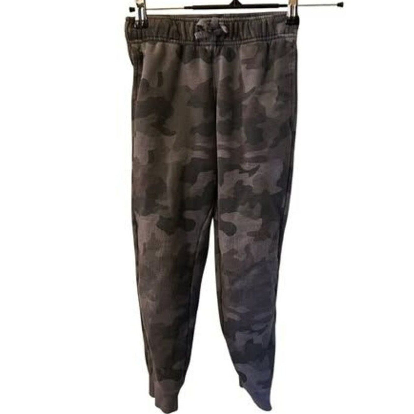 Cat & Jack Boys Size 8 10 Grey Camo Joggers Gorpcore Utility Reinforced Knee