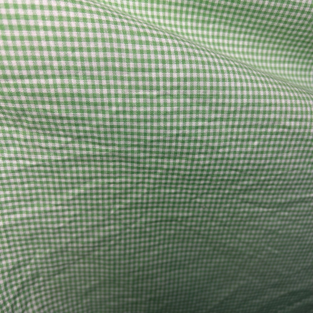 VTG 50s Green Gingham Midi Skirt Daisy Trim Rockabilly Medium Retro Western Boho
