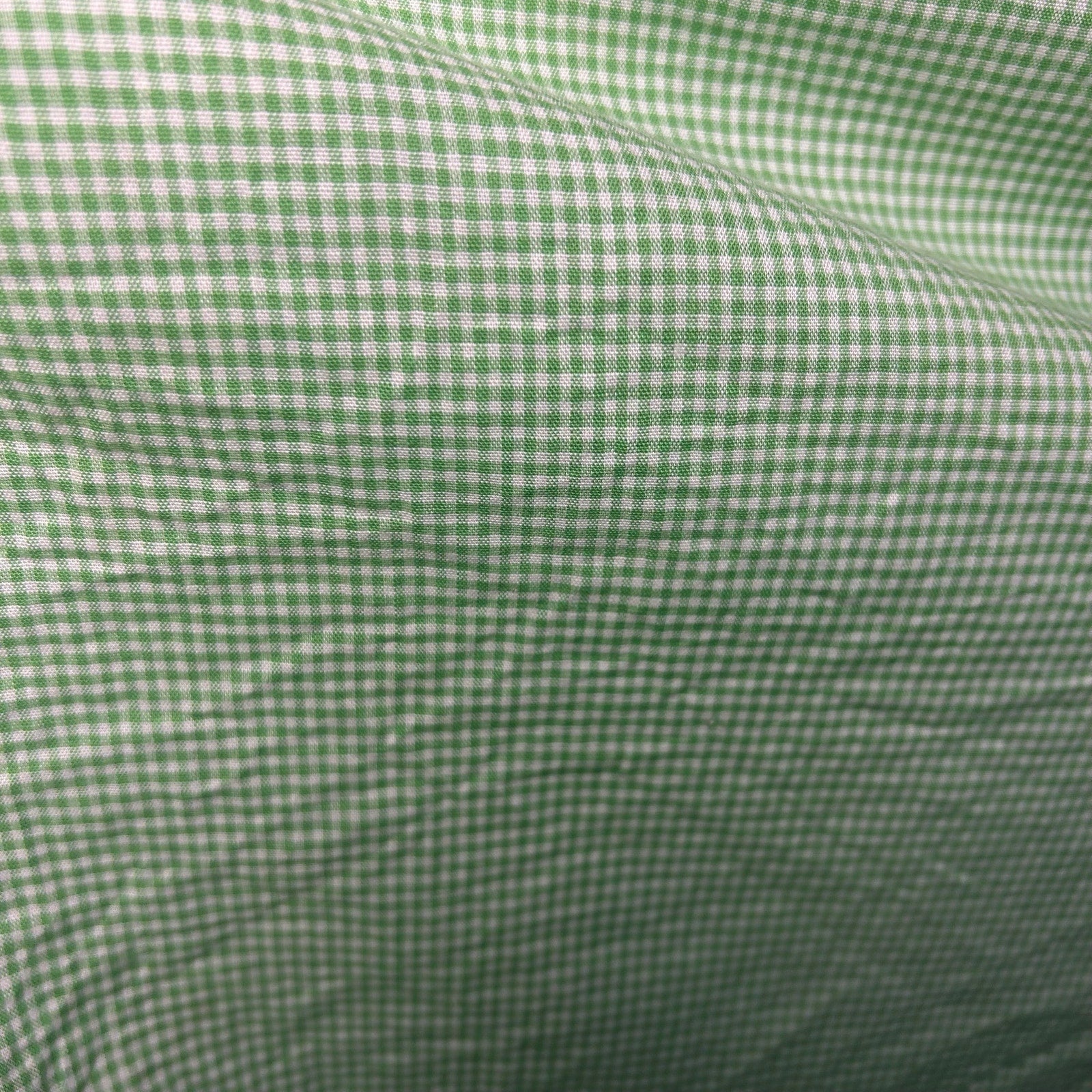 VTG 50s Green Gingham Midi Skirt Daisy Trim Rockabilly Medium Retro Western Boho