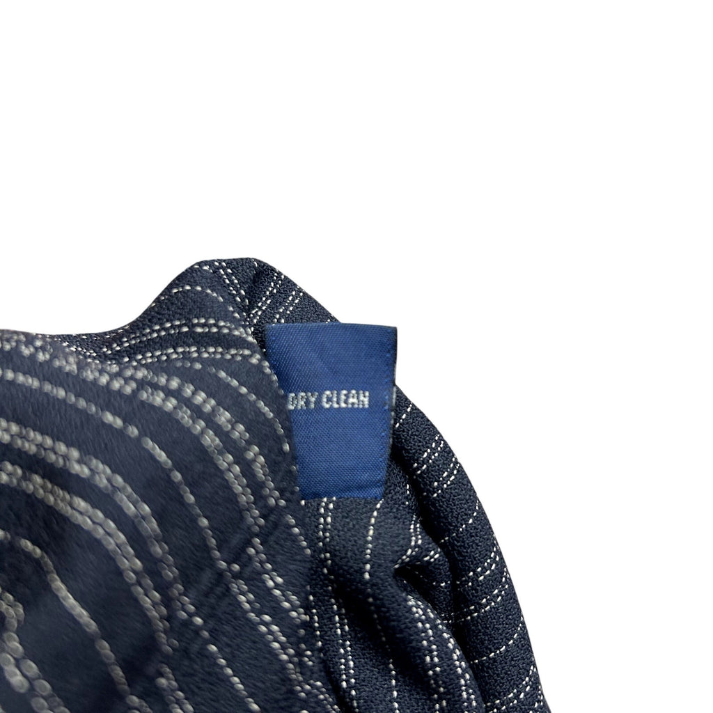 Karen Scott 18 Navy Blue Pinstripe Single Breasted Lined Career Blazer Jacket