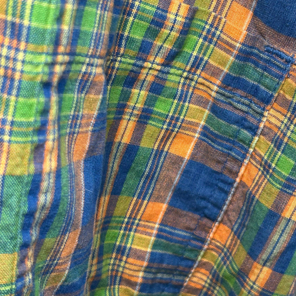 VTG 90s Hunters Run 8 Plaid Sleeveless Jumper Mini Dress Grunge Preppy Indie