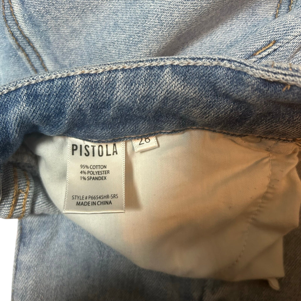 Pistola Cassie High Rise Straight Leg Jeans Sunrise Wash 28 Minimalist Indie