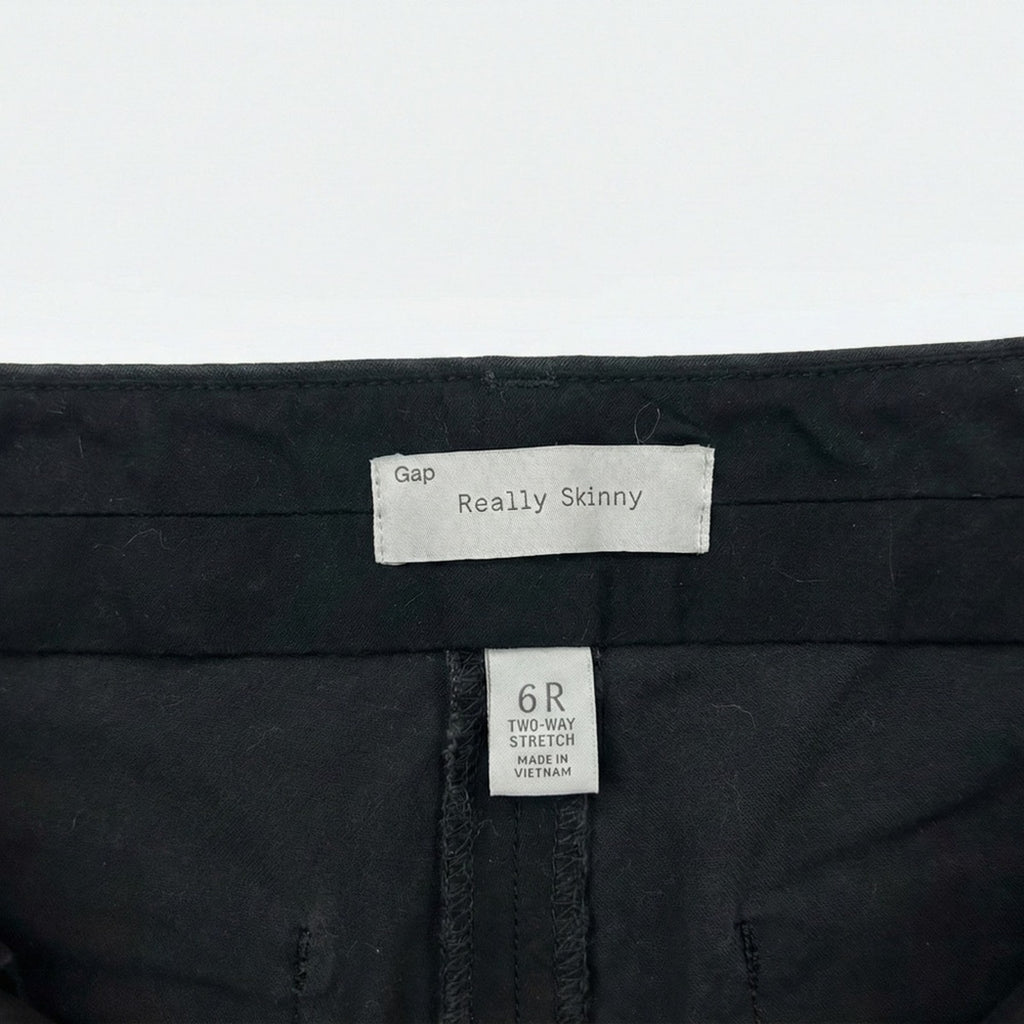 Gap Really Skinny Pants Gray Two-Way Stretch Ankle Trousers Size 6R 2011
