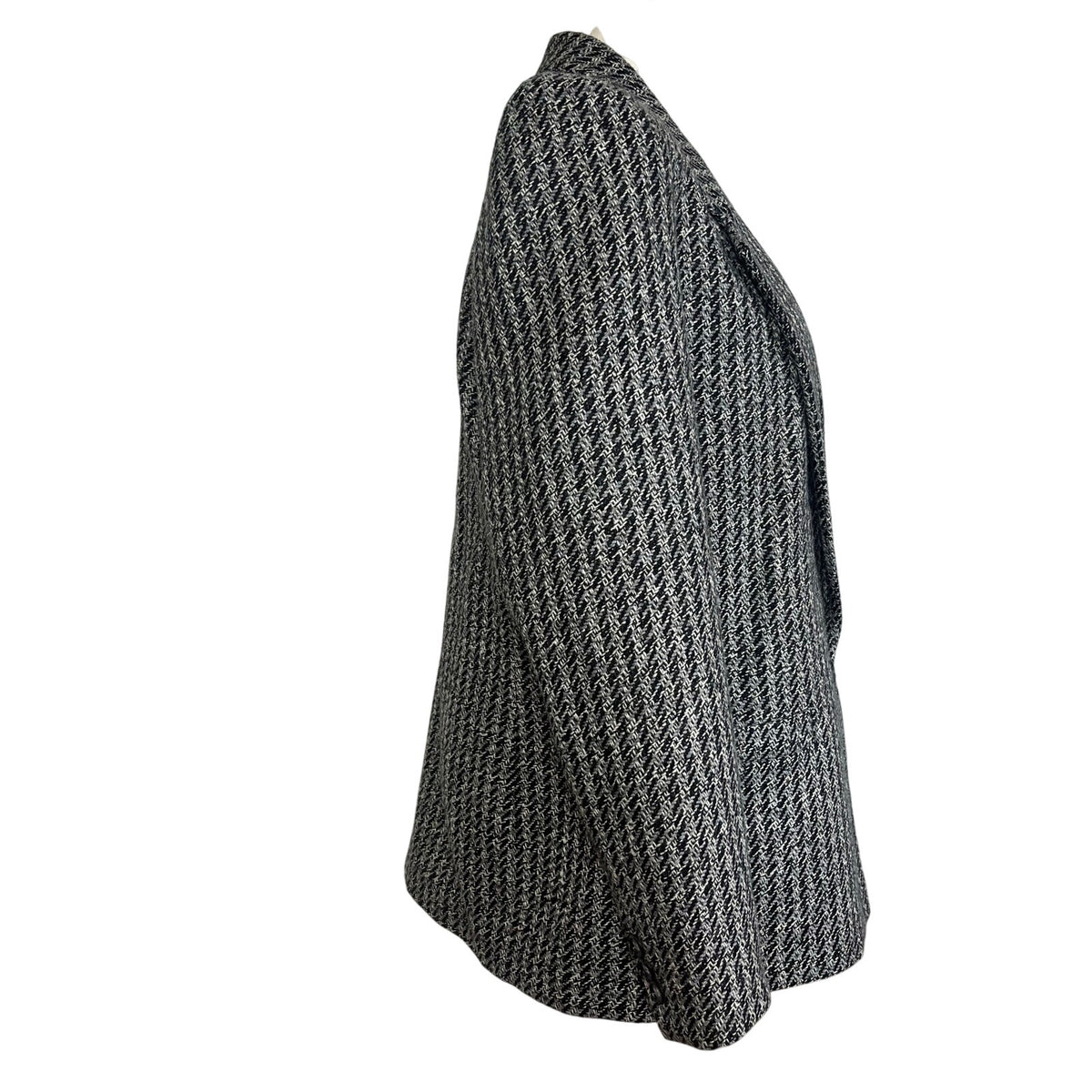 VTG 80s Christopher Gray Blazer Wool Blend 12 Dark Academia Preppy Minimalist