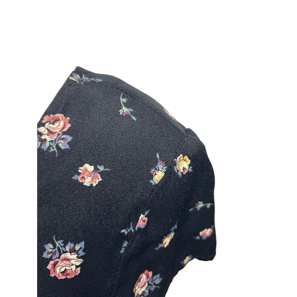 VTG 90s Decked Out Floral Belted Maxi Grunge Whimsigoth Medium Y2K Retro Boho