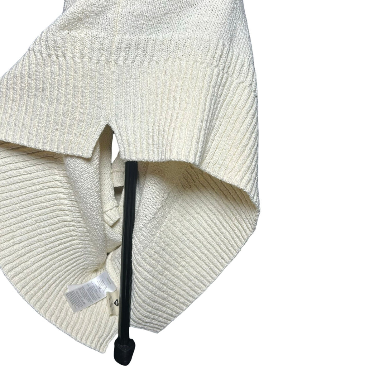 Madewell 2024 Texture-Stitch V-Neck Sweater Vest XL Ivory
