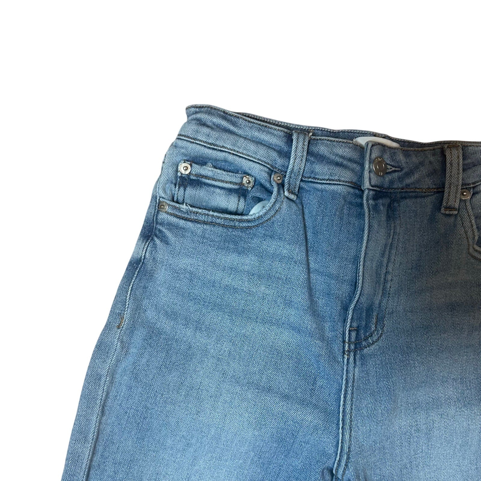 Pistola Cassie High Rise Straight Leg Jeans Sunrise Wash 28 Minimalist Indie
