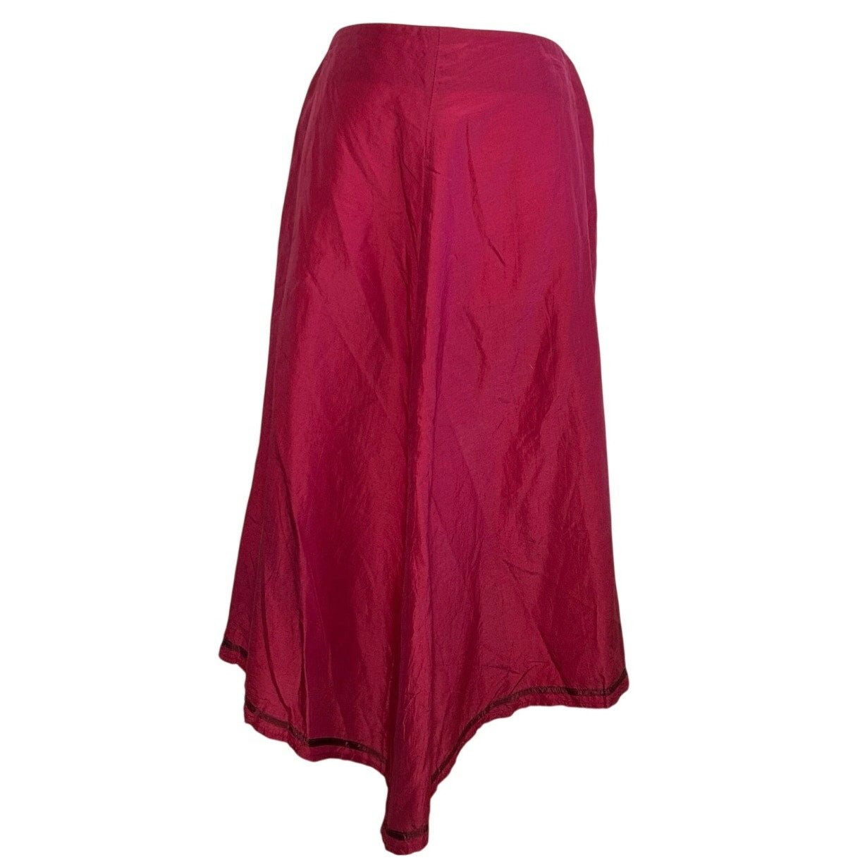 VTG Y2K Banana Republic Red Handkerchief Hem Midi 4 Skirt Fairy Coquette Boho