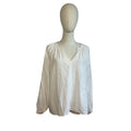 Old Navy White Textured Sea Salt Long Sleeve Top PL Casual Cottage Loungewear