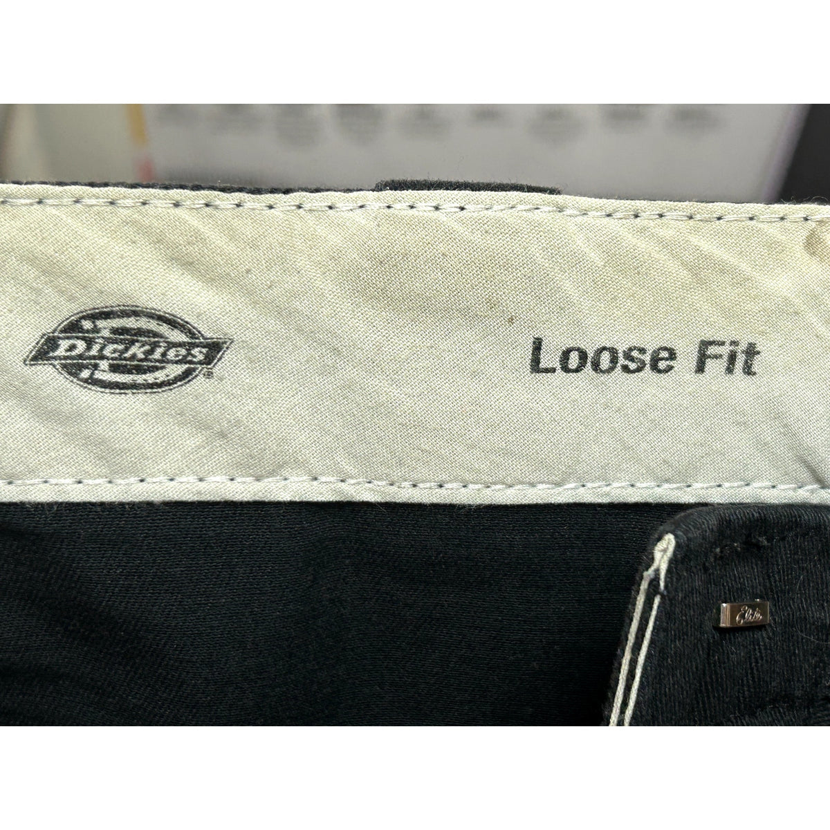 Dickies 52 Black Canvas Flat Front Loose Fit Utility Work Shorts Gorpcore