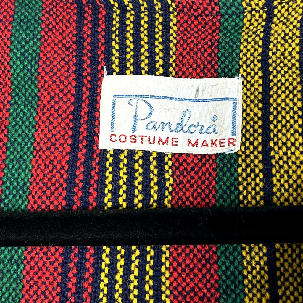 VTG 70s Pandora Costume Maker Striped Knit Long Sleeve Top Disco Retro Medium