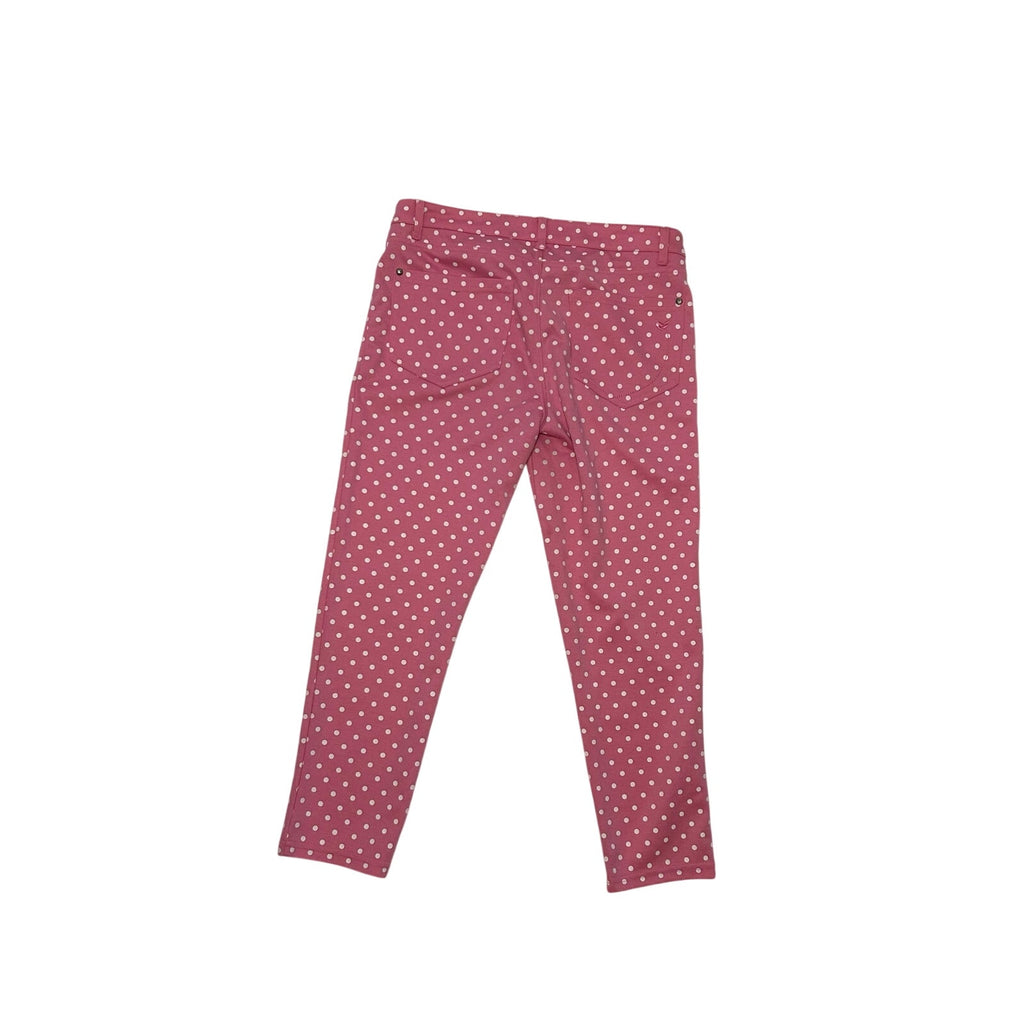 Dream Out Loud Selena Gomez L Pink Polka Dot Capri Pants Stretch Y2K Coquette