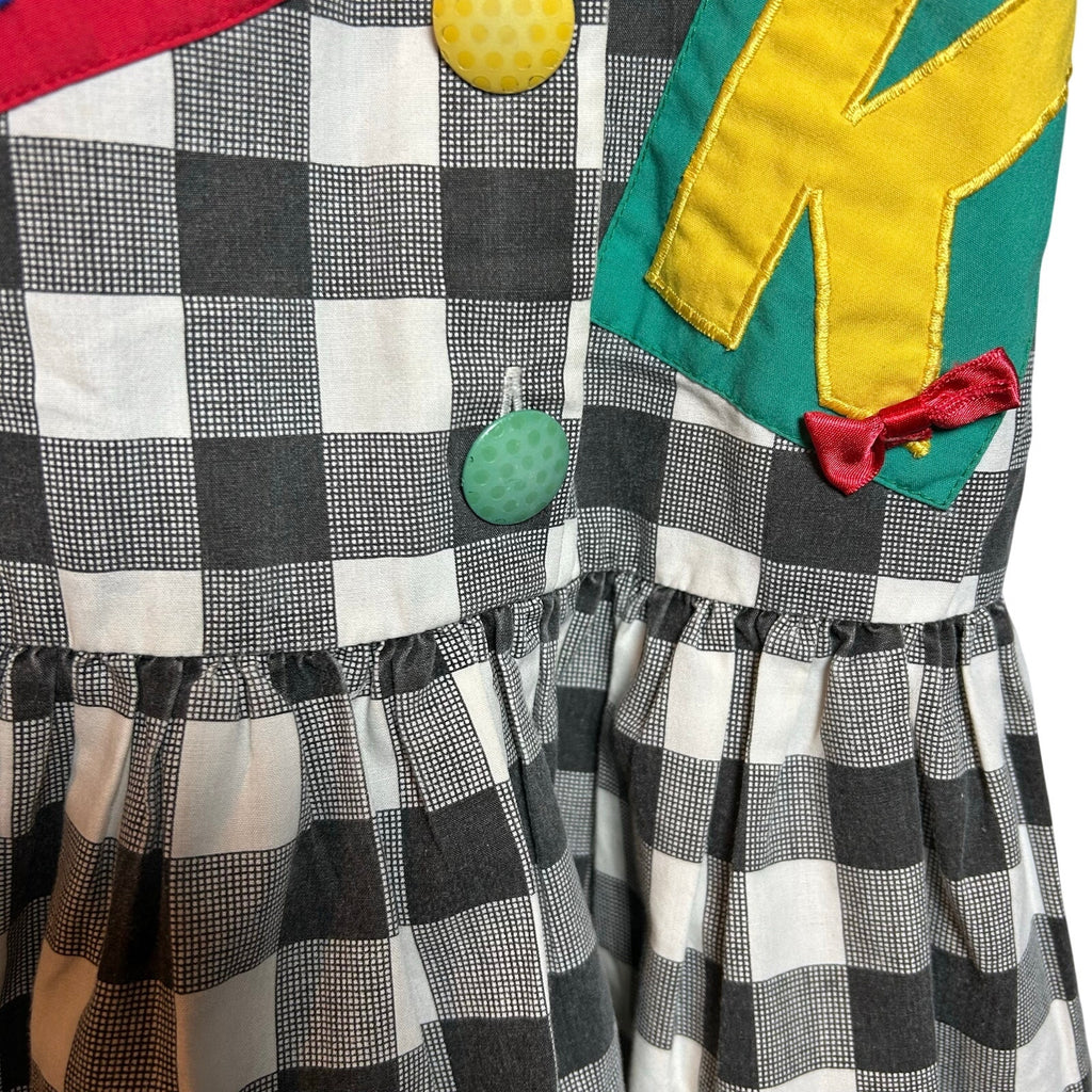 VTG 90s Rachel's Kids Novelty Dress Black Size 5 Kidcore Retro Twee Costume