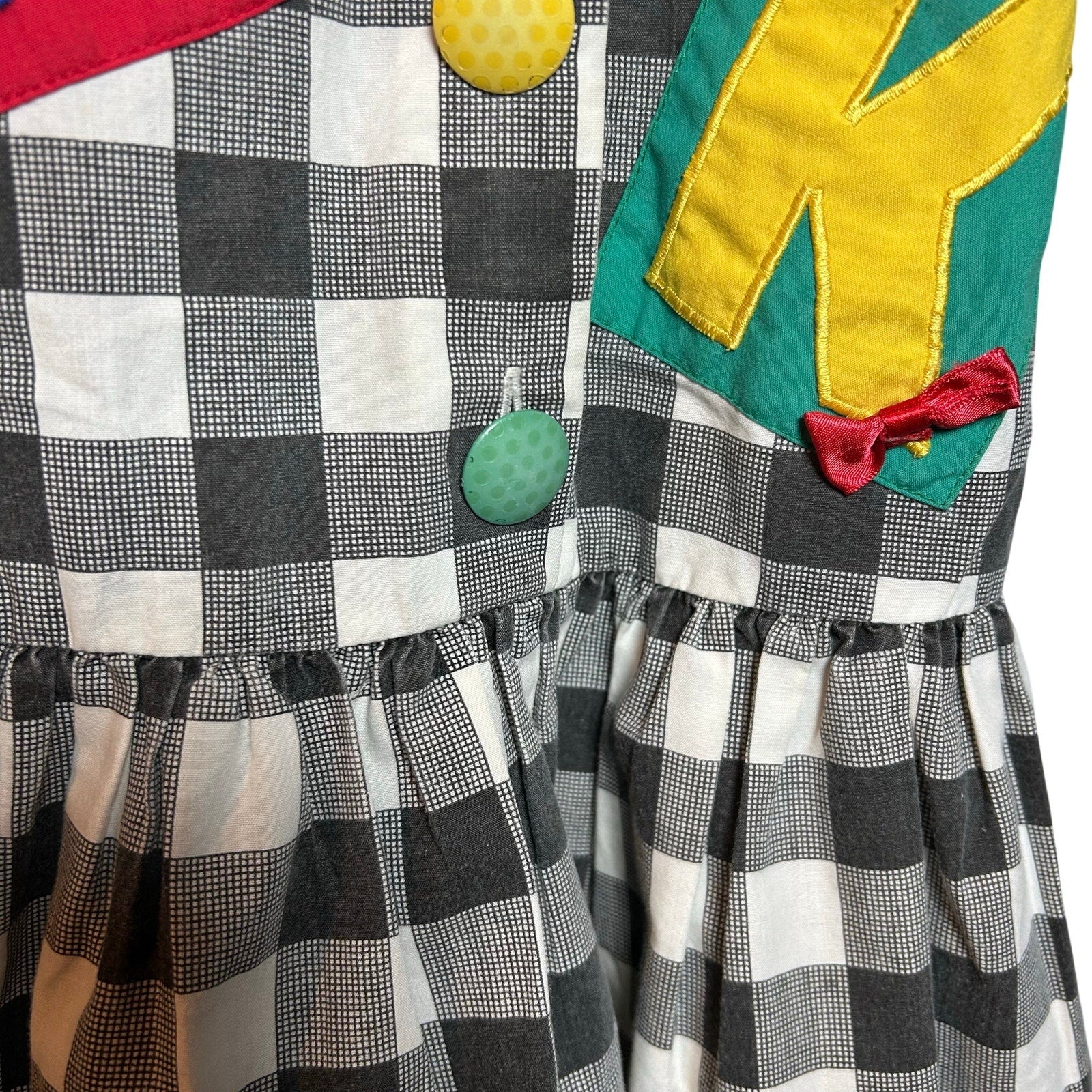 VTG 90s Rachel's Kids Novelty Dress Black Size 5 Kidcore Retro Twee Costume