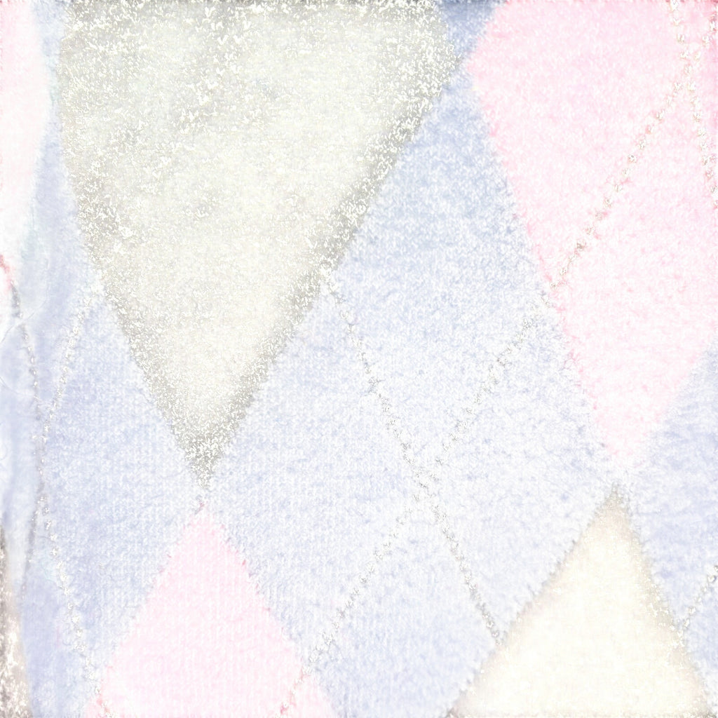 Chaps L Blue Argyle Cotton Knit V-Neck Sweater Vest Preppy Dark Academia