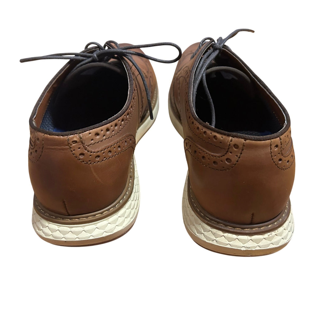 Vince Camuto Brown Leather Dress Shoes Men's 10.5 Professional Oxfords Academia