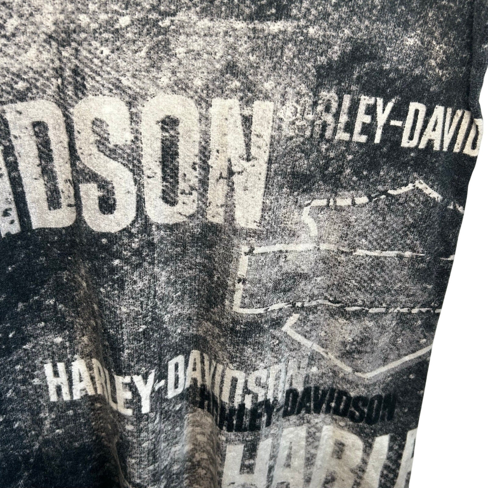 VTG Y2K Harley Davidson Ralph Marlin M T-Shirt Biker Grunge Streetwear Retro