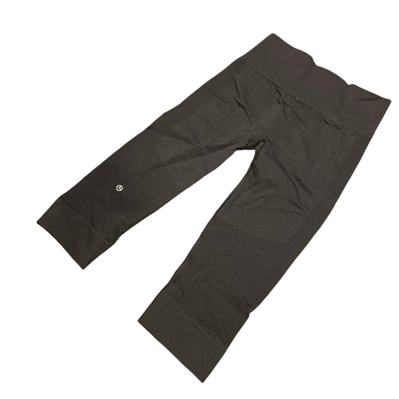 Lululemon Ebb To Street Tight Crop Leggings Black 6 Seamless High Rise