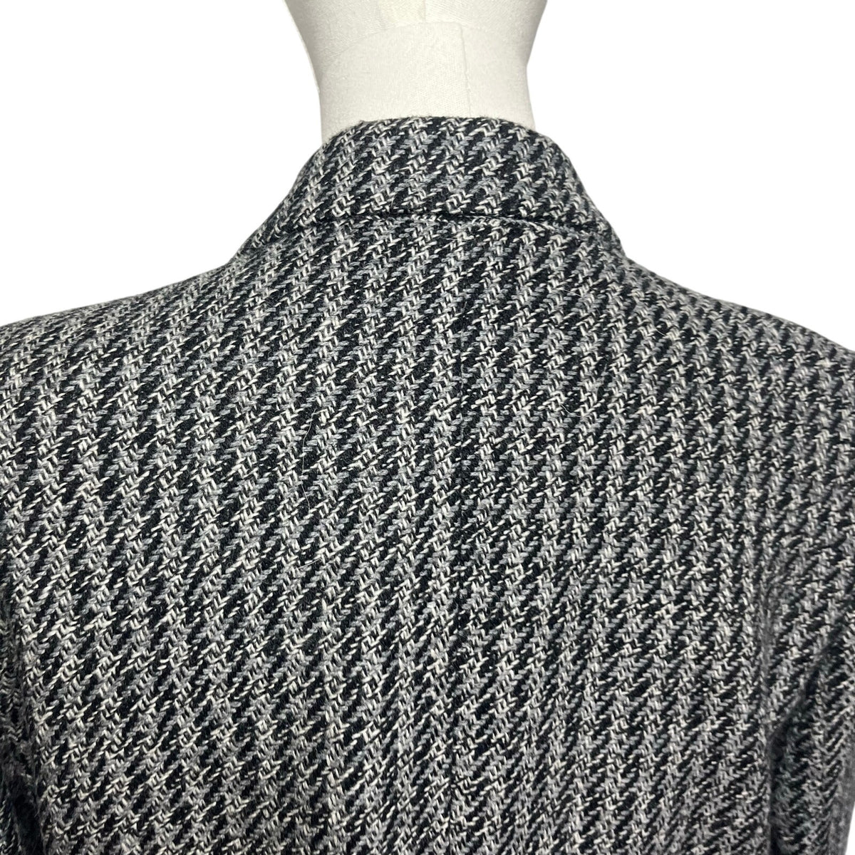 VTG 80s Christopher Gray Blazer Wool Blend 12 Dark Academia Preppy Minimalist