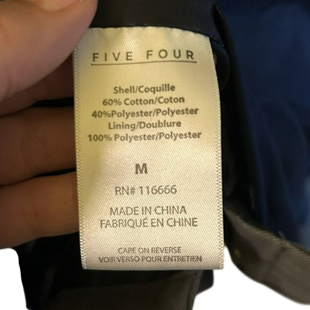Five Four Los Angeles Canton Hooded Jacket Gray Canvas Utility Streetwear M
