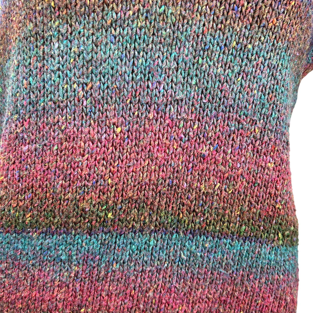 VTG 90s LAbeille XS Blue Purple Sweater Vest Preppy Grandpa Dark Academia Retro