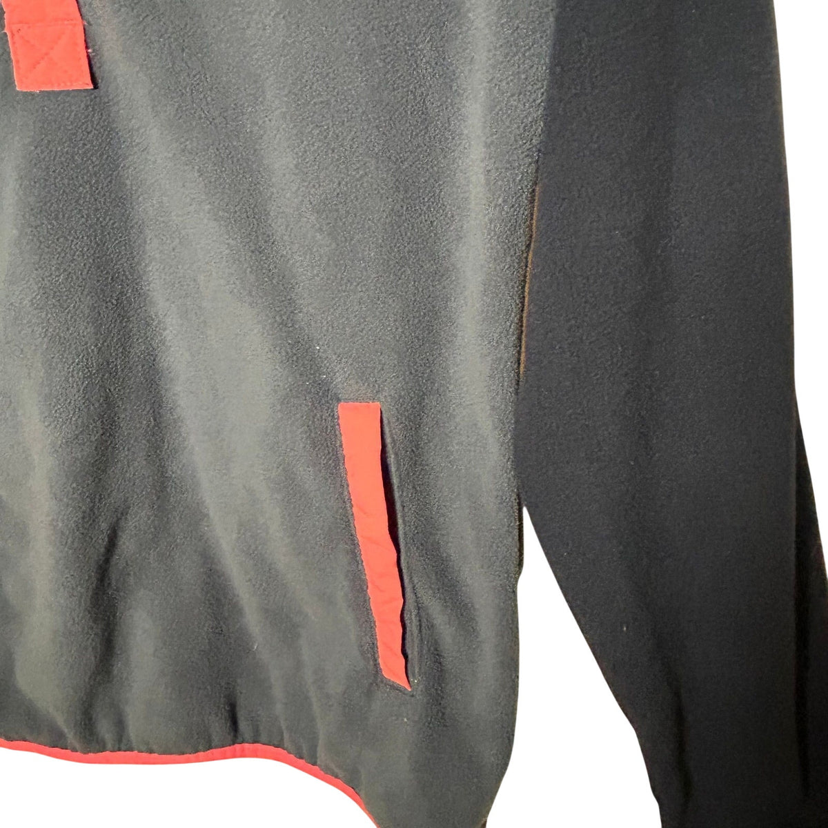 Columbia Navy Grey Pink Trim Benton Springs Fleece Snap Pullover Gorpcore Hike