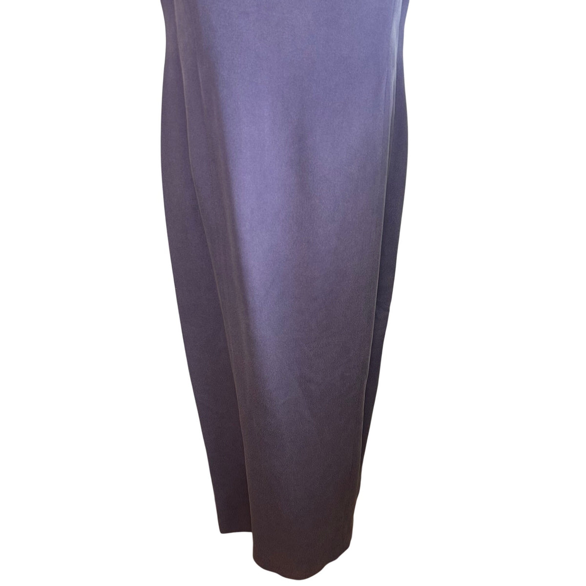 YL Yansi Fugel Purple Matte Crepe Column Maxi Dress Size 12 90s Minimalist Y2K