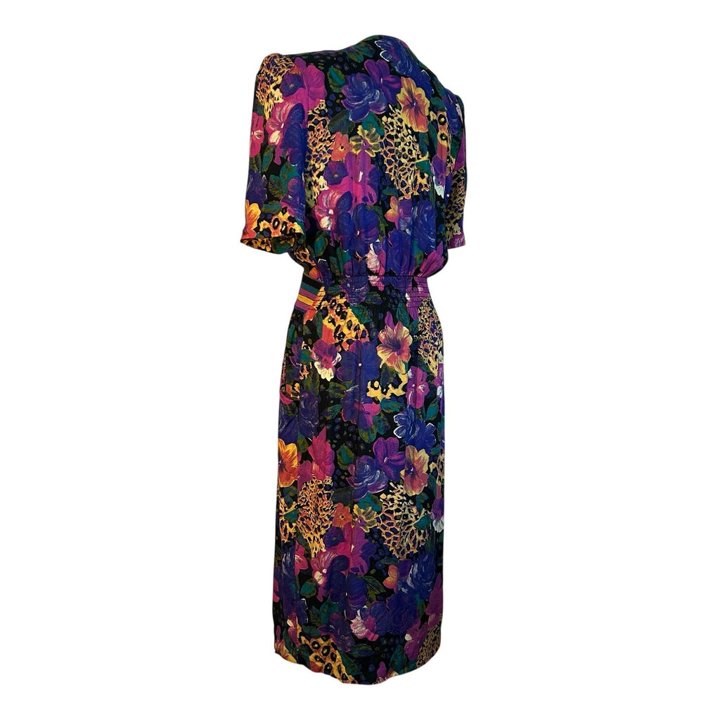 VTG Positive Attitude Midi Dress 11/12 Modern M Floral Whimsigoth Dark Academia