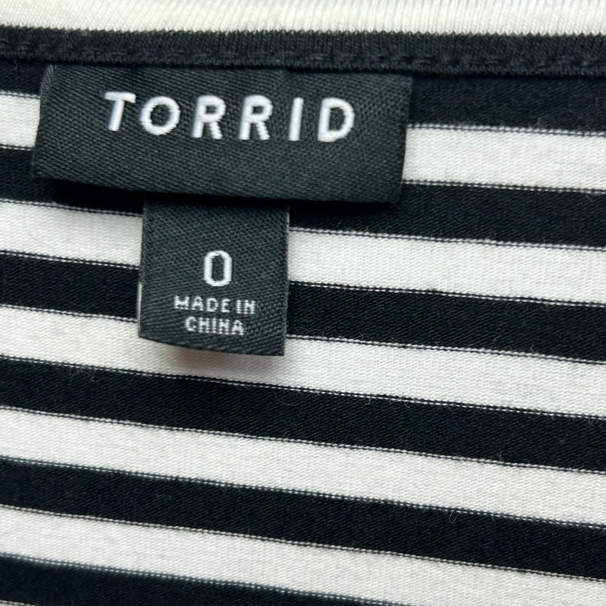 Torrid Plus 0 Black Spring Striped Floral Midi Dress Pockets Casual Teacher Work