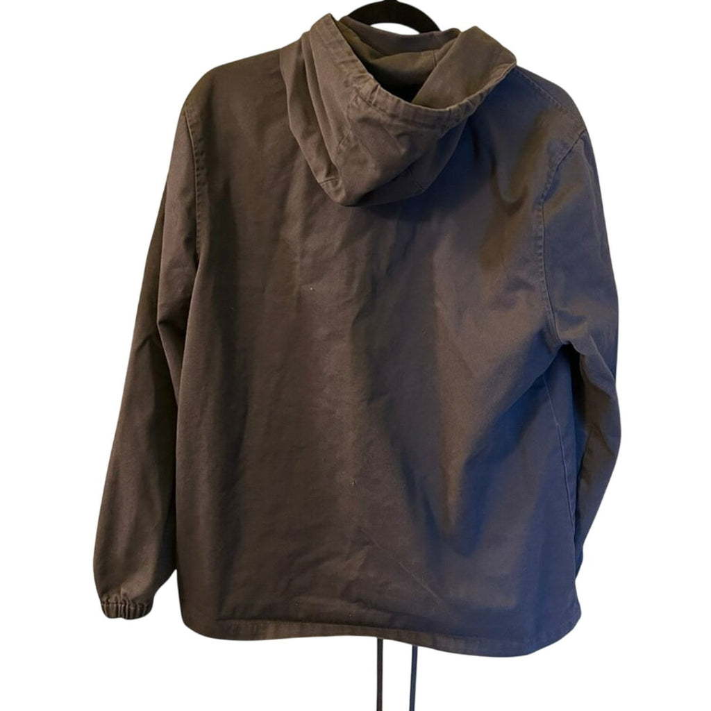Five Four Los Angeles Canton Hooded Jacket Gray Canvas Utility Streetwear M