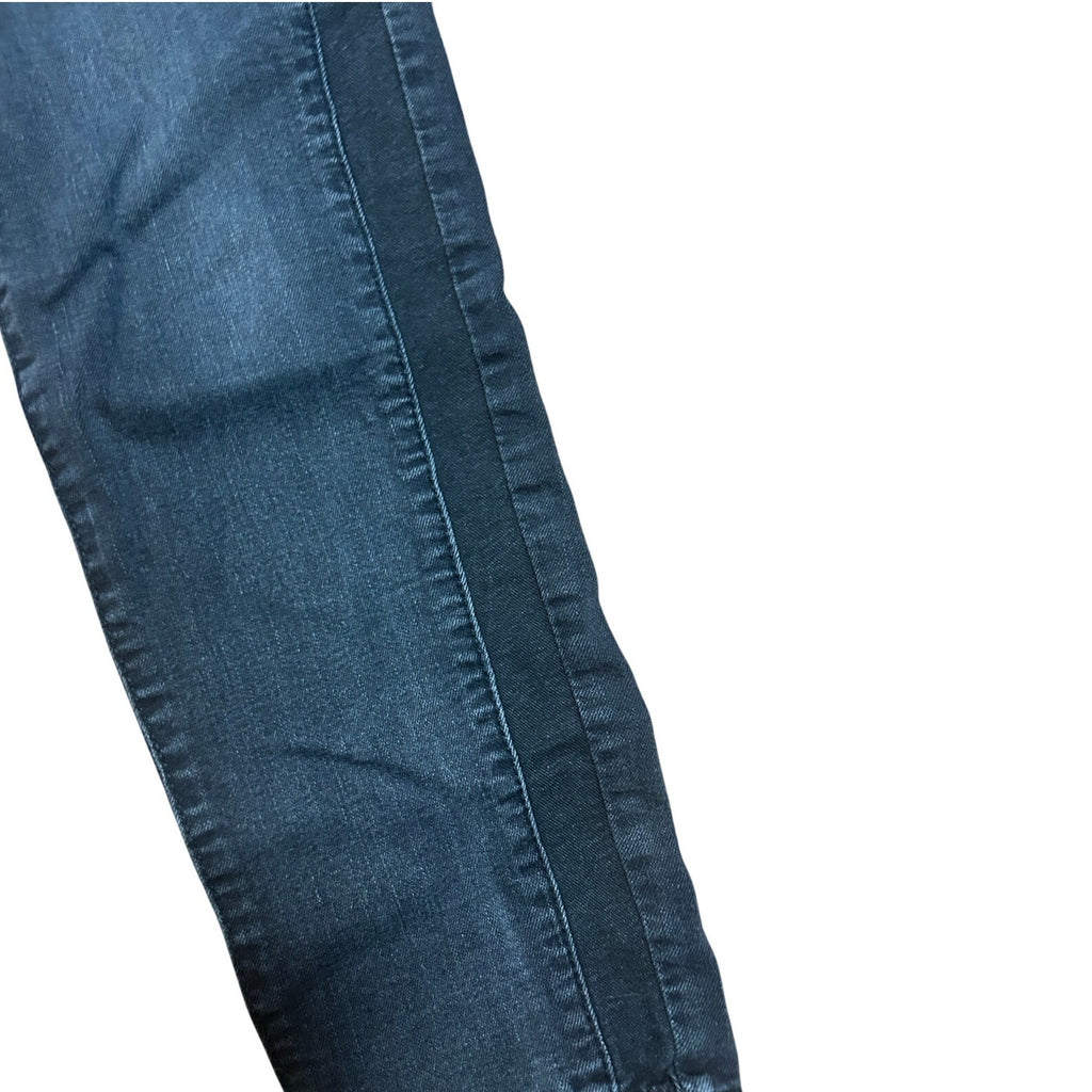 Whimsigoth Indie Sleaze Grey Tuxedo Stripe Skinny Jeans 8 Dark Academia Grunge