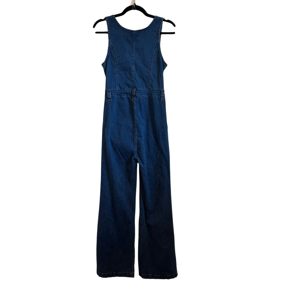 American Bazi Denim Utility L Jumpsuit Dark Blue Casual Streetwear Coveralls