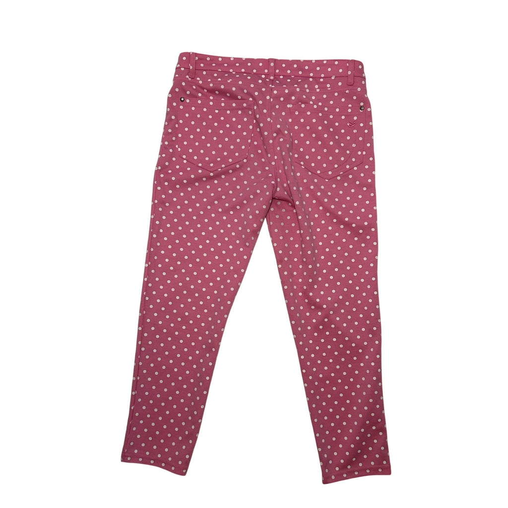 Dream Out Loud Selena Gomez L Pink Polka Dot Capri Pants Stretch Y2K Coquette